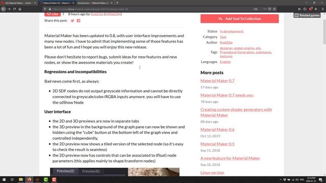 Material Maker 0.8 Released -- Now with more better! смотреть онлайн
