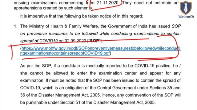 ICAI Notice to Candidates Appearing for Nov 2020 CA Examination || 19/11/2020 смотреть онлайн