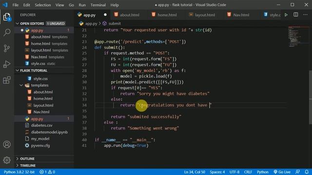 #6 Using ML model in Flask | Flask tutorial in Hindi смотреть онлайн