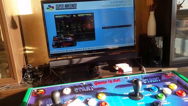 Arcade control panel with raspberry pi 3 MultiKomboBoard UMK3 style смотреть онлайн