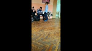School pranks—облили водой старшеклассников