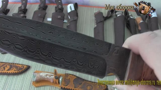 Нож из дамасской стали Пехотинец смотреть онлайн