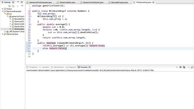 Java Tutorial | Wildcard Argument in Method Definition смотреть онлайн