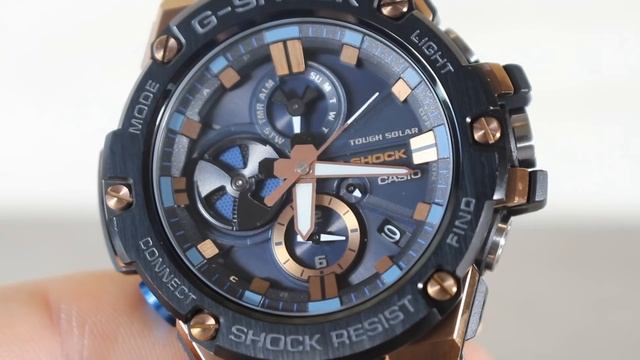 Обзор CASIO G-SHOCK GST-B100G-2A | Где купить со скидкой