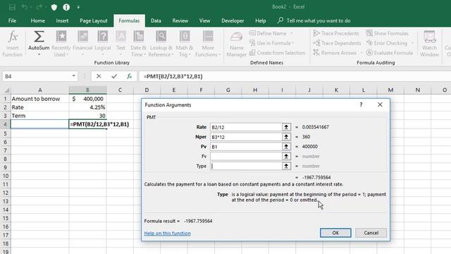 Calculate A Monthly / Fortnightly / Quarterly / Annual Mortgage Payment Using Excel's PMT Function