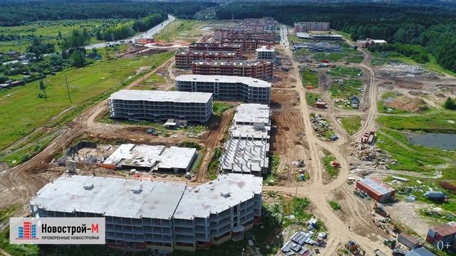 ЖК «Малая Истра» от застройщика «Компания Промсервис» (аэросъемка: июль 2017 г.) смотреть онлайн