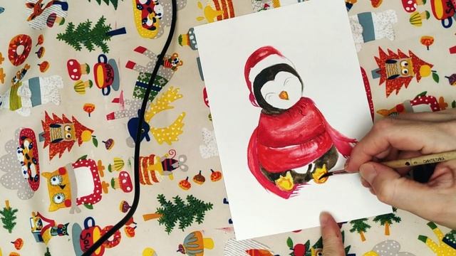 РИСУНОК? МИЛЫЙ ПИНГВИНЕНОК смотреть онлайн