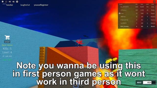 Roblox Fe Script Showcase Episode#160/Universal Aimlock смотреть онлайн