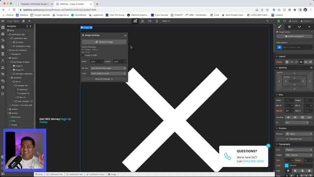 Create a Notification Bar in Webflow - Webflow Beginner Tutorial смотреть онлайн