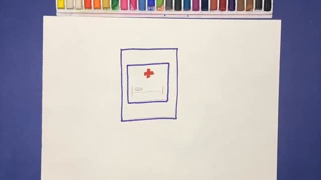 Как нарисовать Дорожный Знак Больница| Рисуем знаки Дорожного Движения смотреть онлайн