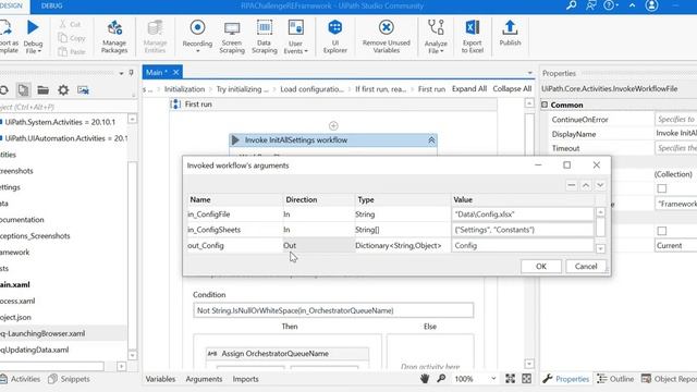 REFramework - Reading config file and integrating modules смотреть онлайн
