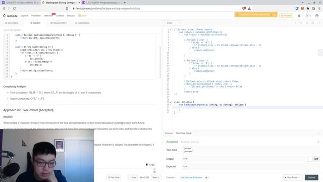 Terrible LeetCode in Kotlin: #844 Backspace String Comparison (Solution Peek) смотреть онлайн