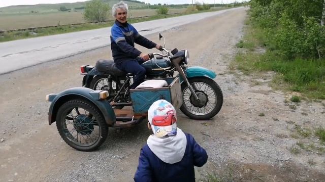 Мотоцикл Урал двигатель от мотоблока