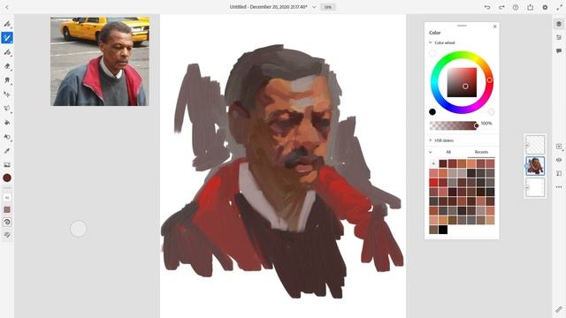 Trying Out Adobe Fresco's Oil Brush смотреть онлайн