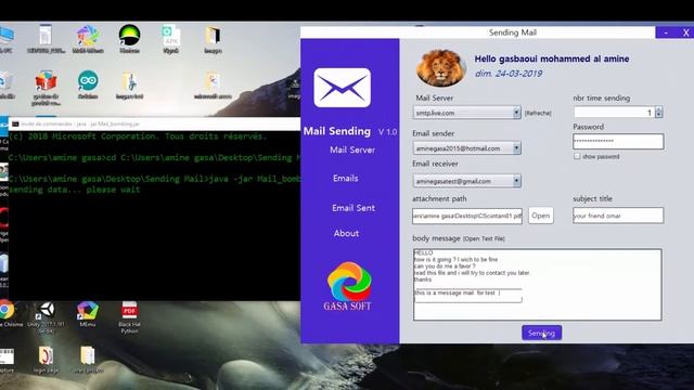 sending email in easy way + mail bombing attack смотреть онлайн