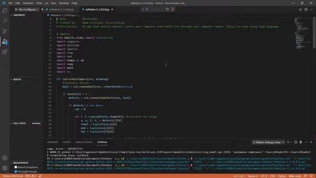 Python Machine Learning: Control Computer with Hand смотреть онлайн