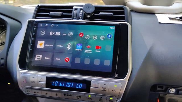 Установка магнитолы Red Power 71365 на Toyota Prado 2019