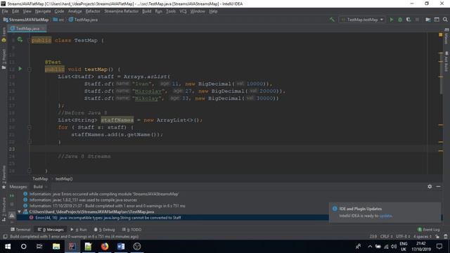 STREAMS JAVA - map() смотреть онлайн