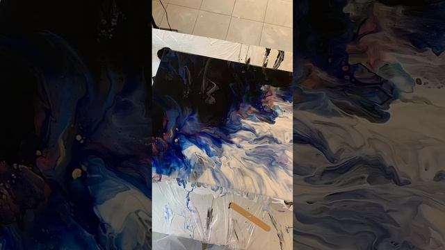 Мастер-класс по интерьерной картине ?️ Рязань #art #рязань #мастеркласс #флюидарт #артстудия смотреть онлайн
