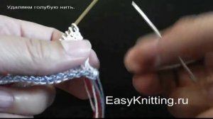 Вязание для детей. Панамка спицами для девочки. Часть 1. Поля панамы.