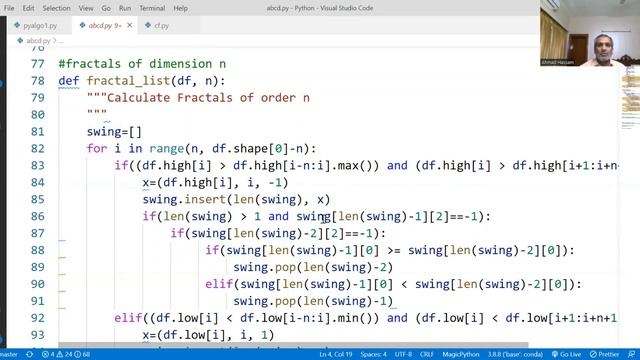 Fractal Geometry Python Script for MT5 смотреть онлайн