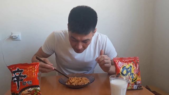 МУКБАНГ!/Самый острый рамен/Огненная лапша/2X Spicy Ramen Mukbang смотреть онлайн