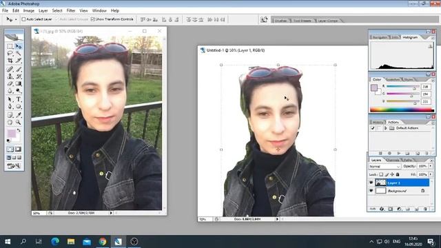 Как выделить фото в фотошопе смотреть онлайн