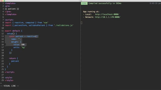 [Testable Forms] 1.7 Forms with Vue: reactive and computed смотреть онлайн