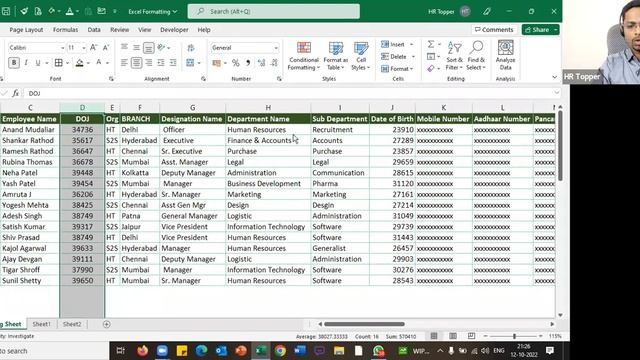 Excel Formatting | HR TOPPER смотреть онлайн