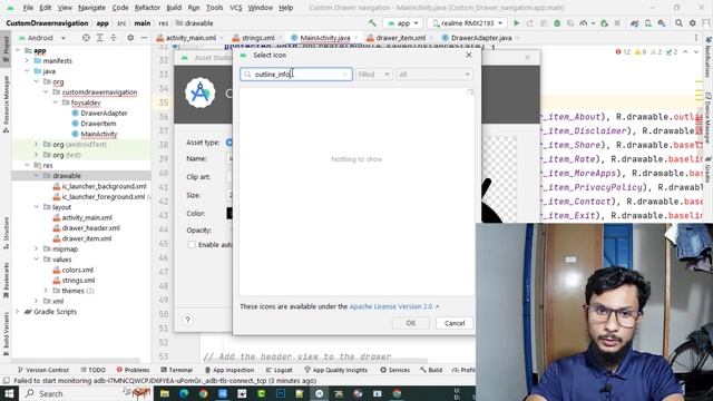 Custom Drawer navigation using Recycler View | Android Studio | Custom Navigation Drawer смотреть онлайн