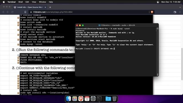 Install N8n - Open Source Workflow Automation - On MacOS