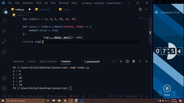 Learning Javascript Programming | Part 40 | Reduce Array Method смотреть онлайн