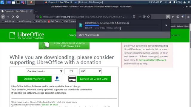 LibreOffice installation in Kali Linux смотреть онлайн