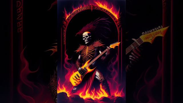 Demon plays bass in the depths of hell, neural network смотреть онлайн