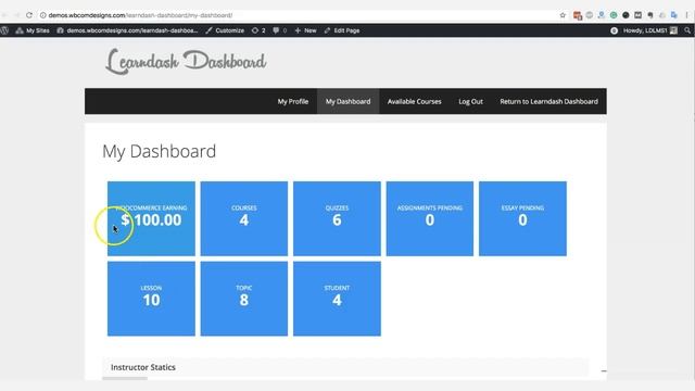Learndash Dashboard Current version: v2.2.1 WordPress LMS LearnDash Addon смотреть онлайн