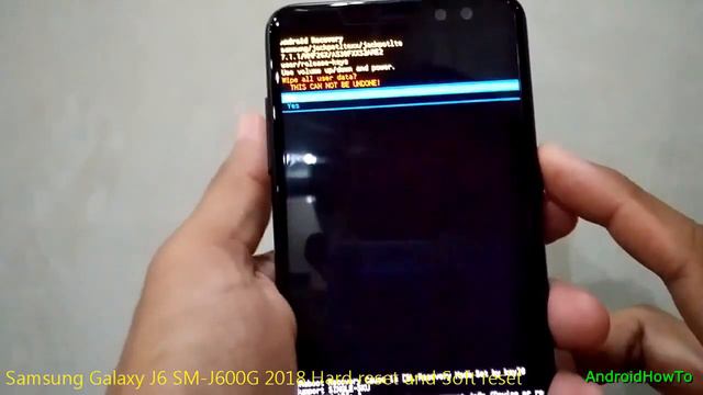 Samsung Galaxy J6 SM-J600G 2018 Hard reset and Soft reset смотреть онлайн