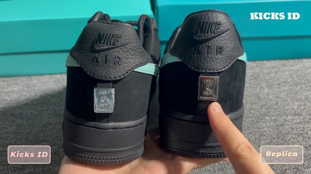 [comparison real vs fake] Tiffany & Co. X Air Force 1 “1837” kicks review смотреть онлайн