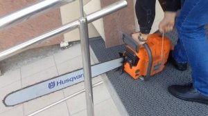 Самая мощная бензопила от Husqvarna 3120XP. Первый запуск!