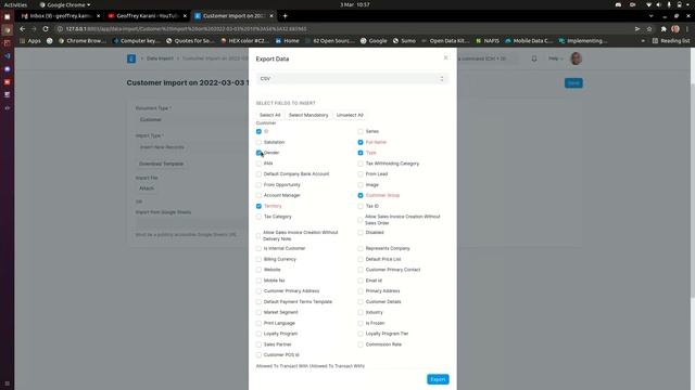 ERPNext/Frappe Data Import - Export Functionality смотреть онлайн