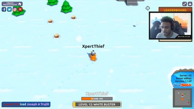 Snowfight.io - CRUSHING KIDS IN A SNOWBALL FIGHT! смотреть онлайн