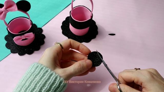 Корзинка Минни Маус из фоамирана ? Подарки. Поделки. Своими Руками. смотреть онлайн