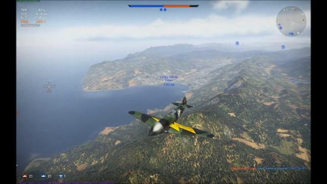 Как играть в реалистичных боях на самолётах [War Thunder] смотреть онлайн