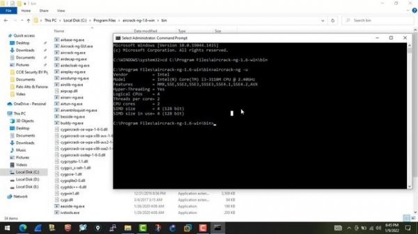 How to install Aircrack-ng on Windows 10 and access it via CLI & GUI mode