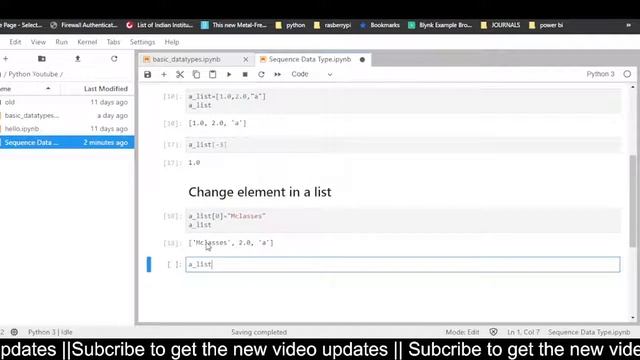[2022] What is a List in Python | What are the properties of List in Python ? Part 5 смотреть онлайн