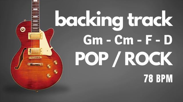 [pop / rock] backing track | slow rock | Gm - Cm - F - D | 78 bpm | sad 🎸 смотреть онлайн