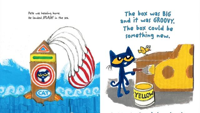 Pete the Cat’s Groovy Imagination | Kids read aloud book with music and sound effects смотреть онлайн