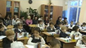 3  Видеозапись открытого урока письма в 1 б классе