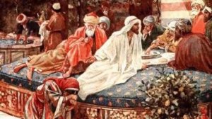 В просторной горнице Христос...