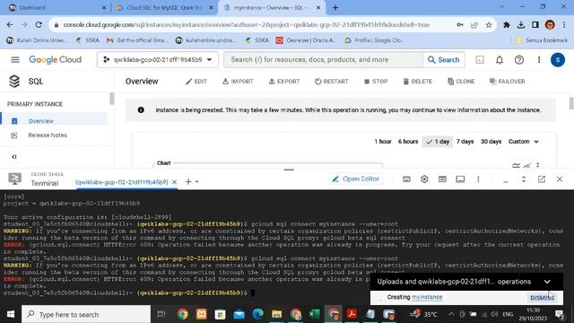 Cloud SQL for MySQL Qwik Start ( GSP151 ) - 2023 смотреть онлайн