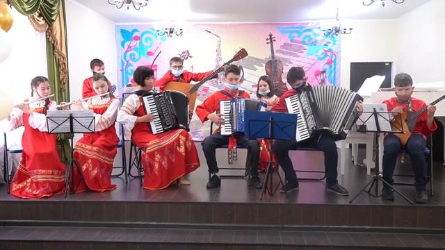 142 Ансамбль русских народных инструментов - "Ливенская полька", г. НурСултан, Казахстан смотреть онлайн